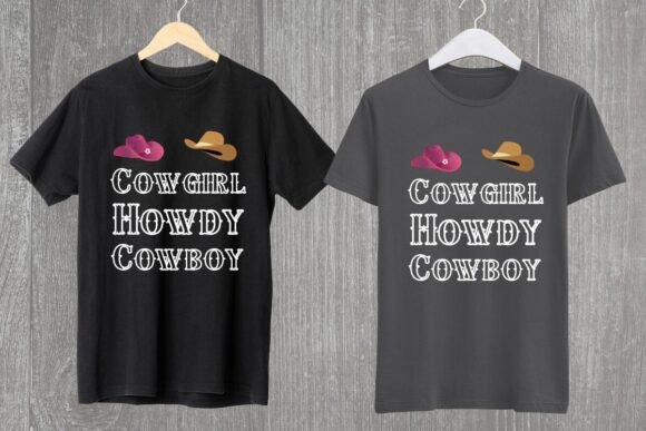 Howdy Cowgirl Cowboy POD T-Shirt Design Review