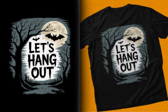 Let’s Hang Out Halloween Tree Moon Shirt Review