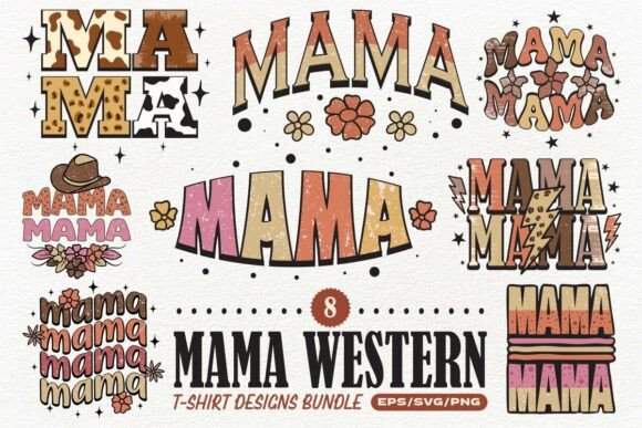 Mama Western T-Shirt Designs Bundle Review