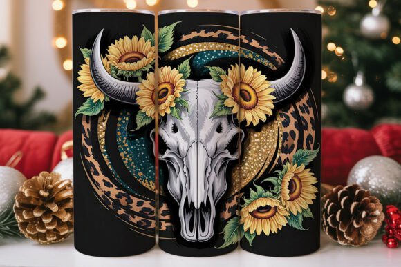 Western Bull Skull Sunflower Tumbler Review
