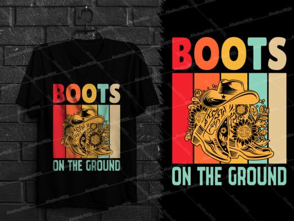 Western Cowgirl Boots on the Ground